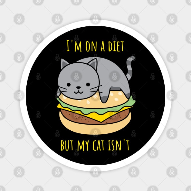 Cat diet Magnet by Aversome